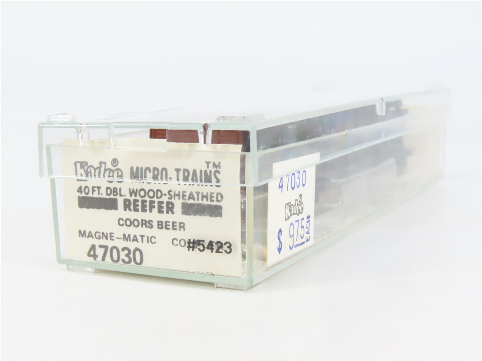 N Scale Kadee Micro-Trains MTL 47030 ADCX Coors 40' Wood-Sheathed Reefer 5423