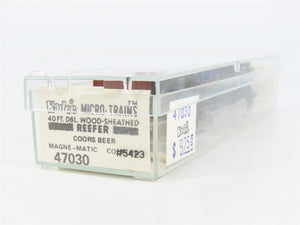 N Scale Kadee Micro-Trains MTL 47030 ADCX Coors 40' Wood-Sheathed Reefer 5423