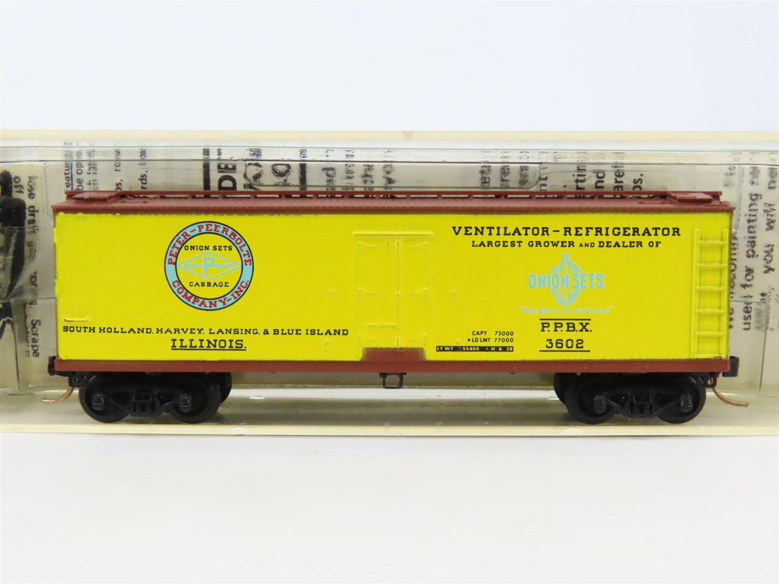 N Scale Micro-Trains 47040 PPBX Peter-Peerbolte Company 40' Reefer 3602 RTR