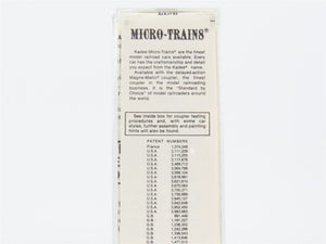 N Scale Micro-Trains 47060 Pacific Fruit Express 40' Wood-Sheathed Reefer RTR