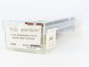 N Scale Micro-Trains 47060 Pacific Fruit Express 40' Wood-Sheathed Reefer RTR