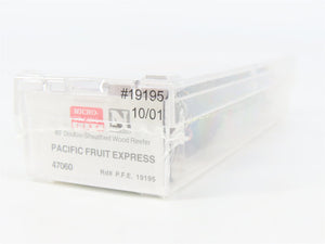 N Scale Micro-Trains 47060 PFE Pacific Fruit Express 40' Reefer 19195 RTR