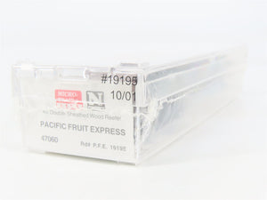 N Scale Micro-Trains 47060 PFE Pacific Fruit Express 40' Reefer 19195 RTR