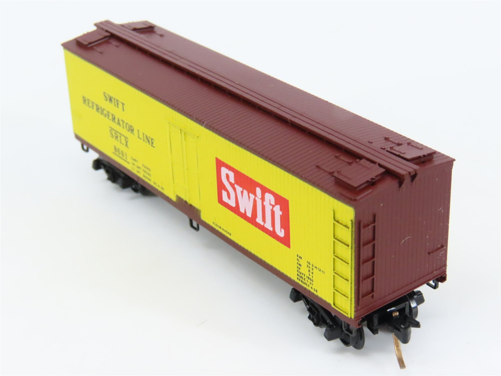 N Scale Kadee Micro-Trains MTL 47070 SRLX Swift 40' Wood-Sheathed Reefer 8601
