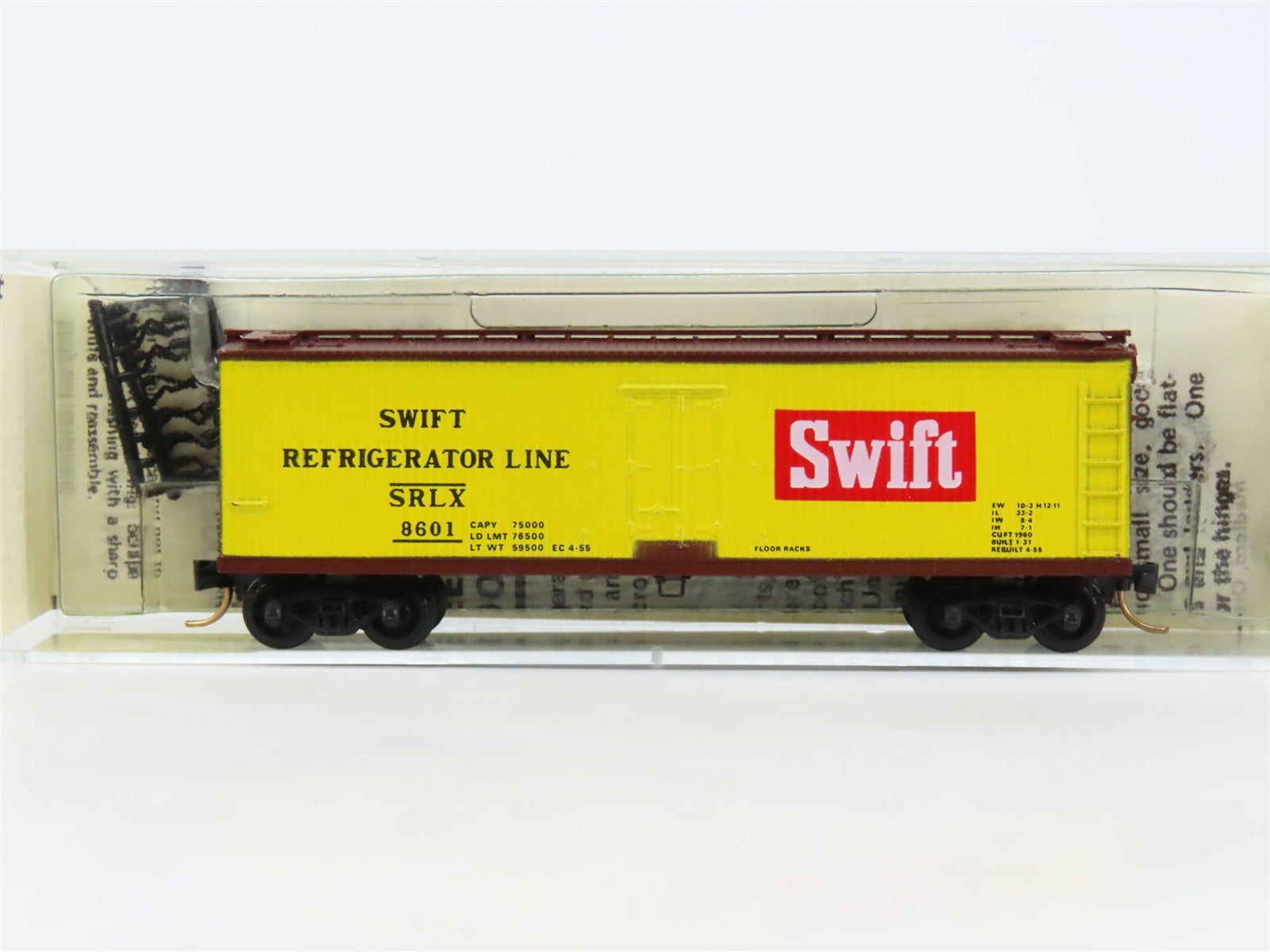 N Scale Kadee Micro-Trains MTL 47070 SRLX Swift 40' Wood-Sheathed Reefer #8601