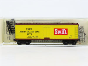 N Scale Kadee Micro-Trains MTL 47070 SRLX Swift 40' Wood-Sheathed Reefer #8601