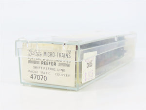 N Scale Kadee Micro-Trains MTL 47070 SRLX Swift 40' Wood-Sheathed Reefer #8601