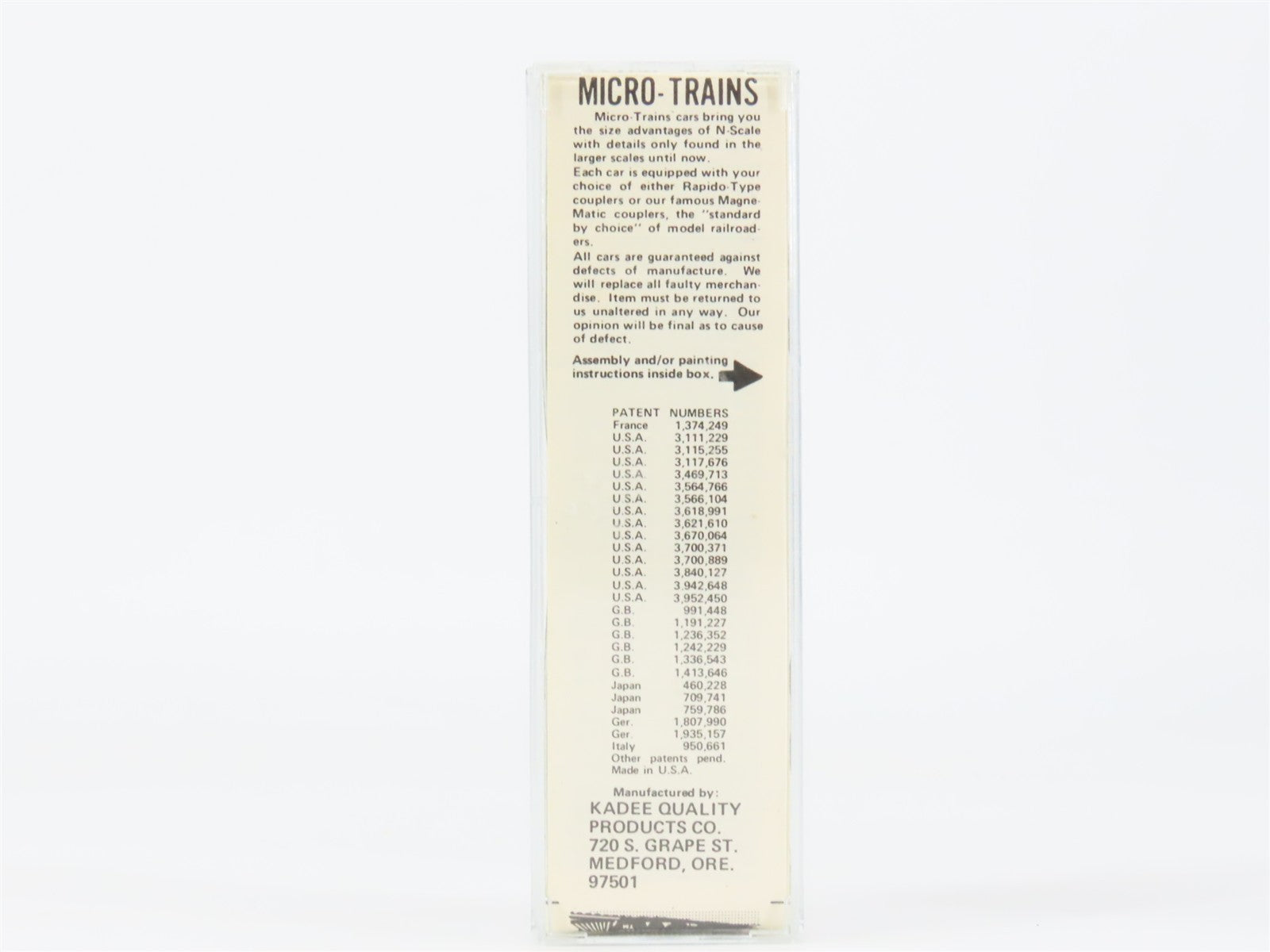 N Kadee Micro-Trains MTL 47100 BBX Burp-Oh Beer 40' Wood-Sheathed Reefer 201 RTR