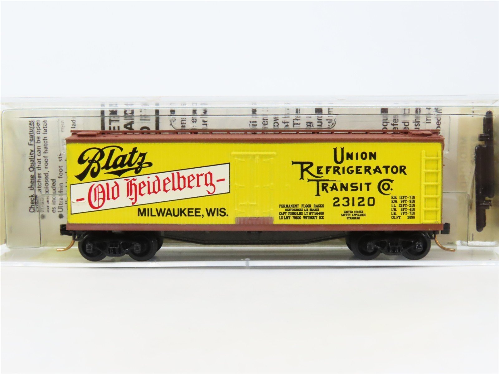 N Scale Micro-Trains 47120 Union Refrigerator Transit Co. 40' Reefer RTR