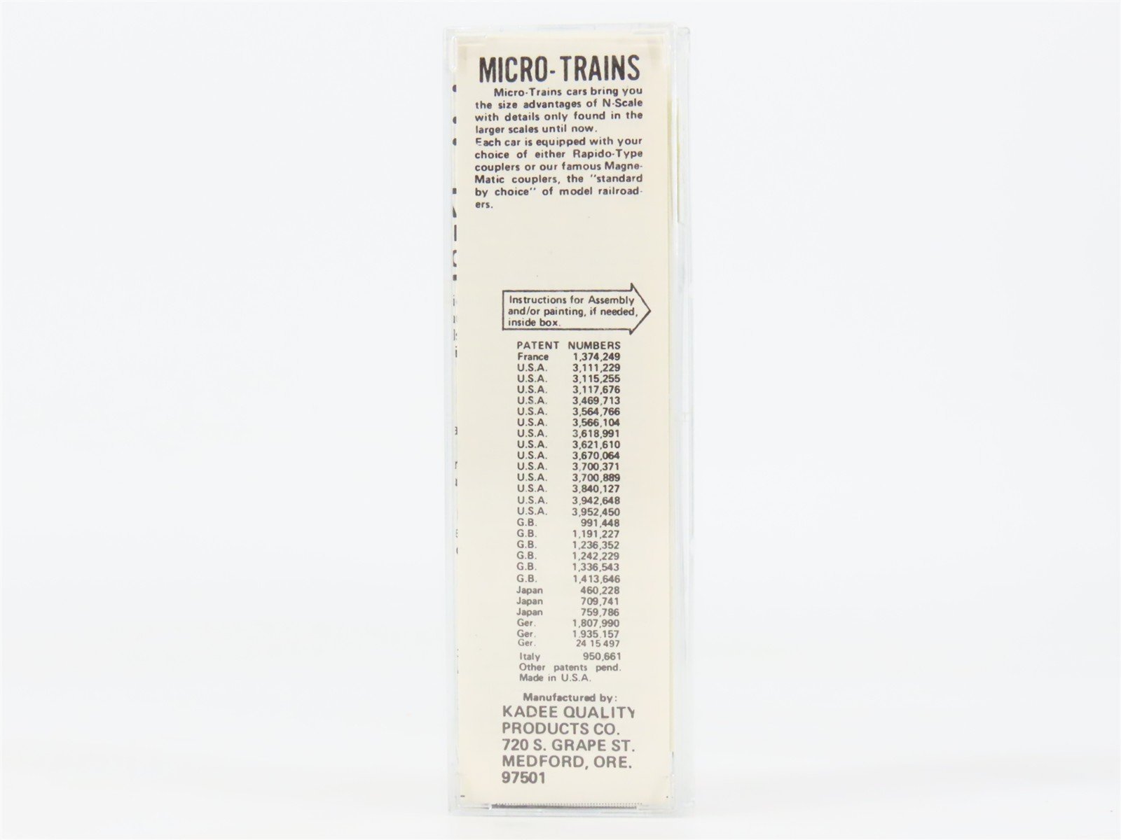 N Scale Micro-Trains 47120 Union Refrigerator Transit Co. 40' Reefer RTR