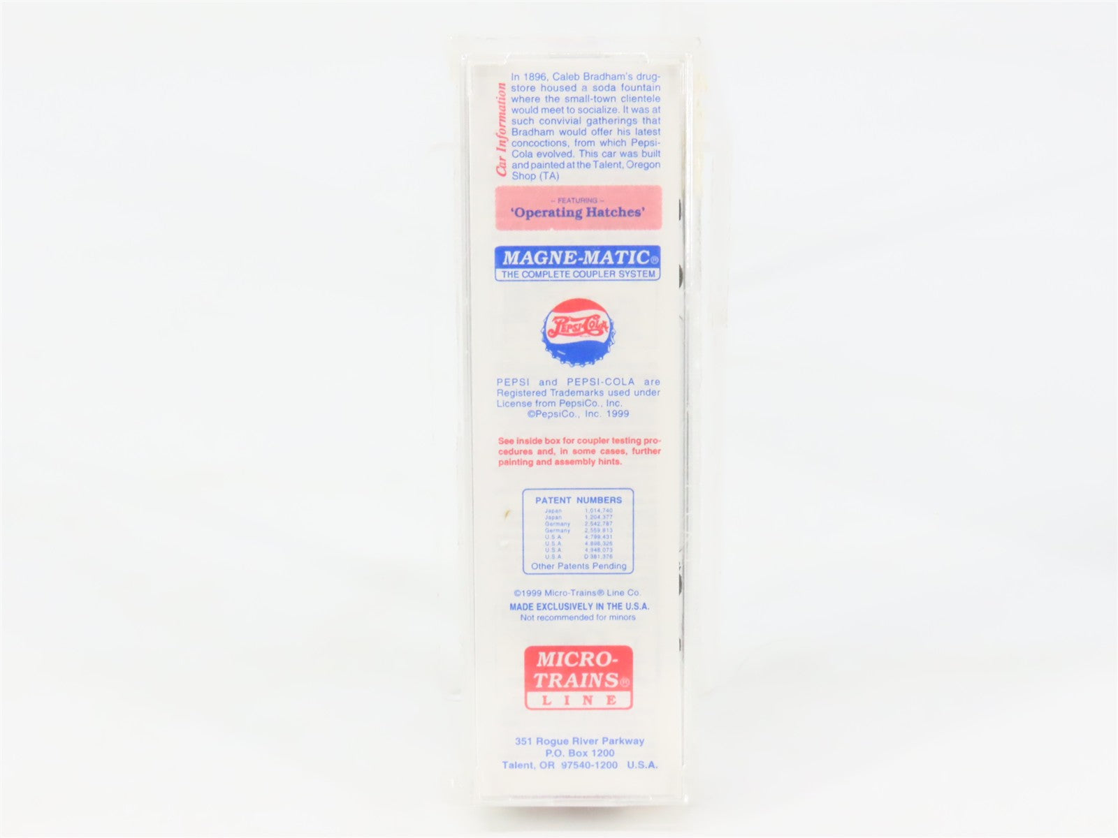 N Scale Micro-Trains 47340 PCEX Pepsi-Cola 40' Double-Sheathed Wood Reefer RTR