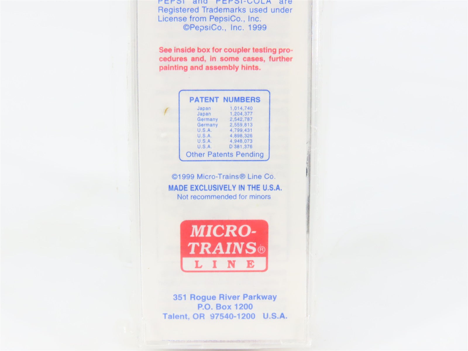 N Scale Micro-Trains 47340 PCEX Pepsi-Cola 40' Double-Sheathed Wood Reefer RTR