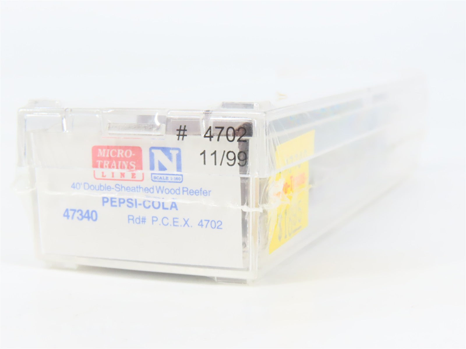 N Scale Micro-Trains 47340 PCEX Pepsi-Cola 40' Double-Sheathed Wood Reefer RTR
