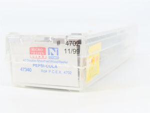 N Scale Micro-Trains 47340 PCEX Pepsi-Cola 40' Double-Sheathed Wood Reefer RTR