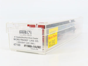 N Scale Micro-Trains MTL 47150 Season's Greetings 40' Wood Reefer 1992 RTR