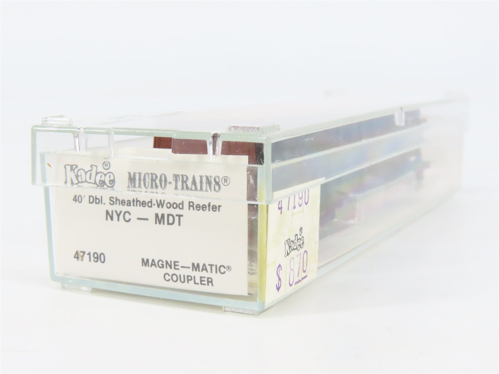 N Scale Micro-Trains 47190 New York Central 40' Dbl. Sheathed-Wood Reefer RTR