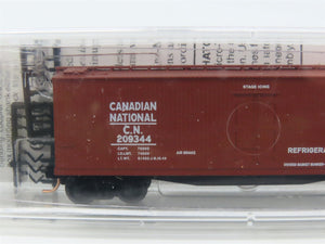 N Scale Micro-Trains 47200 Canadian National 40' Double-Sheathed Wood Reefer RTR