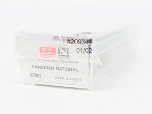N Scale Micro-Trains 47200 Canadian National 40' Double-Sheathed Wood Reefer RTR