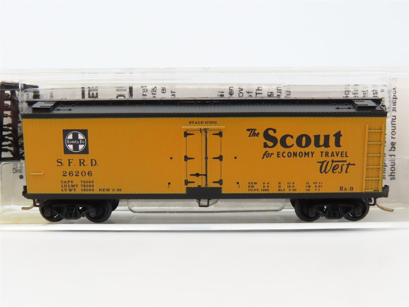 N Scale Micro-Trains 47220 SFRD Santa Fe 40' Reefer 26206 RTR