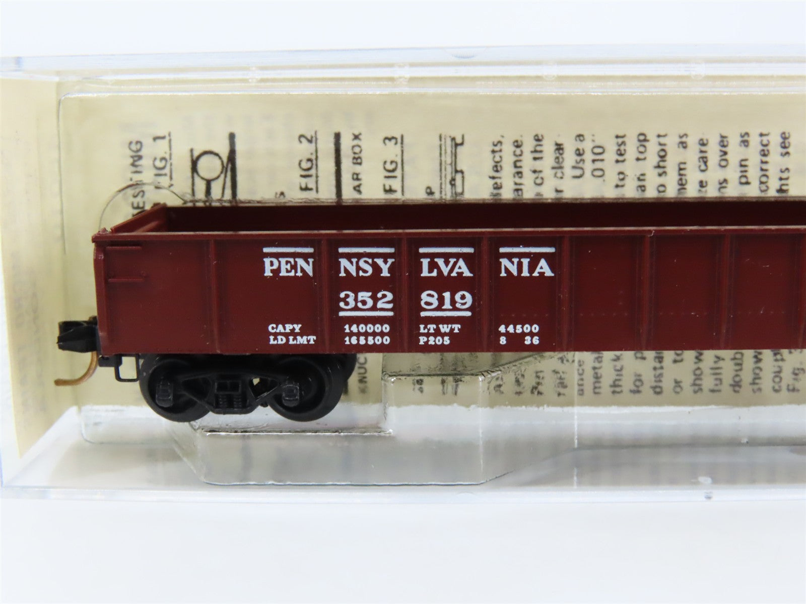 N Scale Micro-Trains 48010 PRR Pennsylvania 50' Gondola 352819 RTR