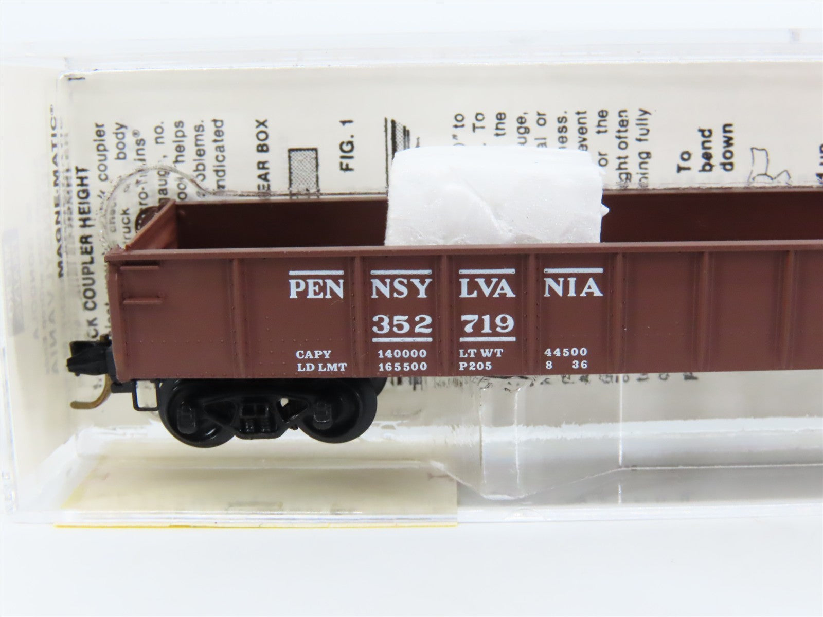 N Scale Micro-Trains 48010 PRR Pennsylvania 50' Straight Side Gondola 352719 RTR
