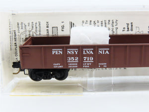 N Scale Micro-Trains 48010 PRR Pennsylvania 50' Straight Side Gondola 352719 RTR