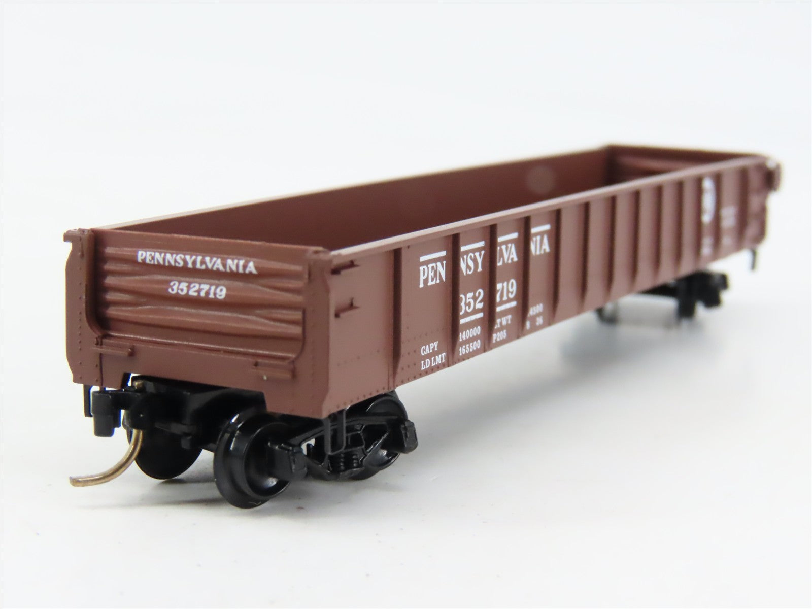 N Scale Micro-Trains 48010 PRR Pennsylvania 50' Straight Side Gondola 352719 RTR