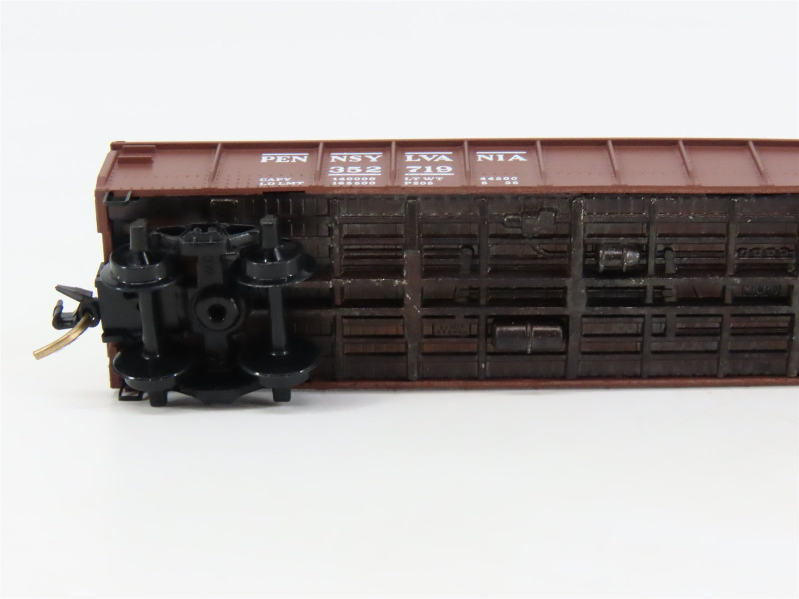 N Scale Micro-Trains 48010 PRR Pennsylvania 50' Straight Side Gondola 352719 RTR