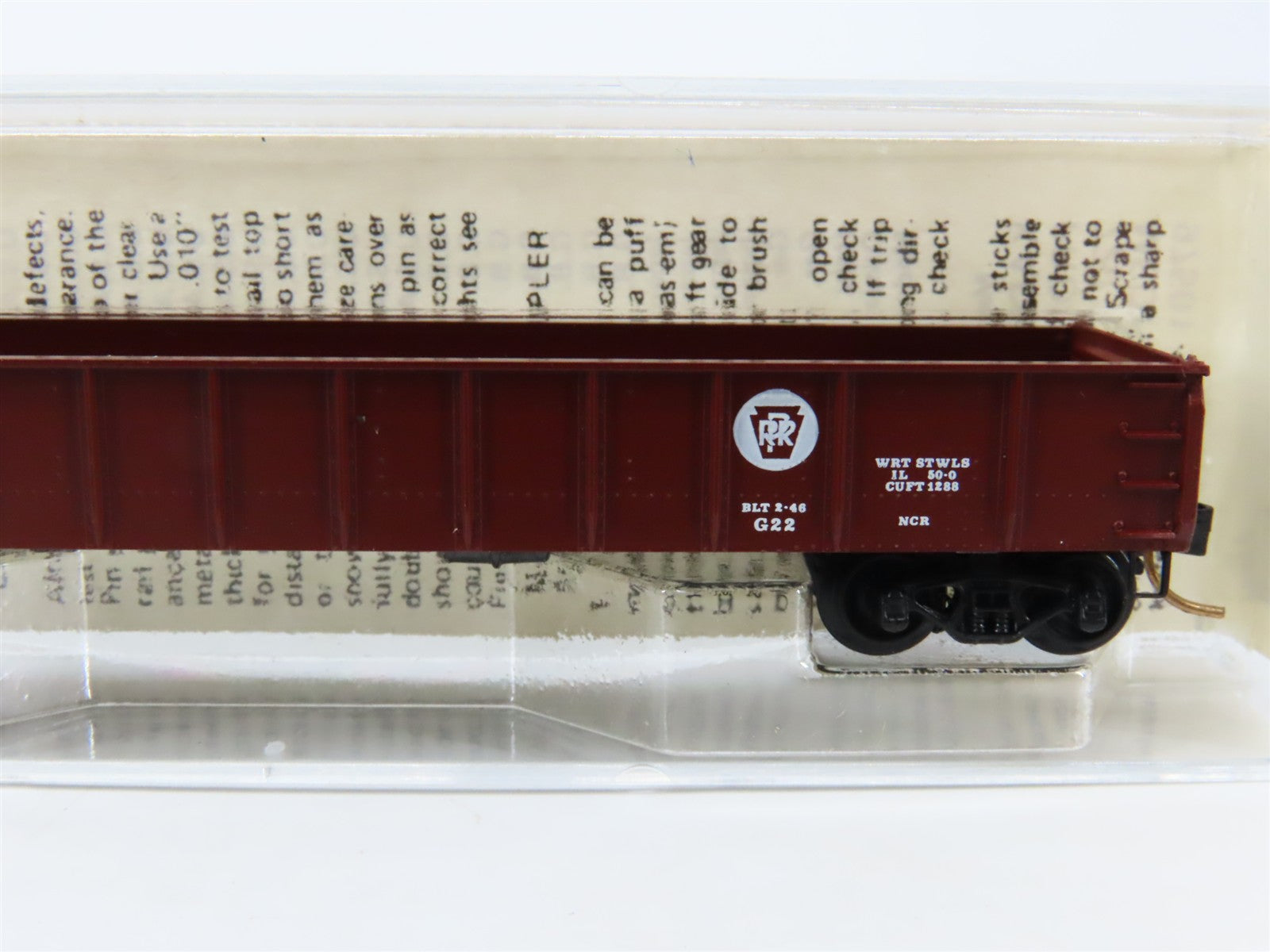 N Scale Micro-Trains 48010 PRR Pennsylvania 50' Gondola 352819 RTR