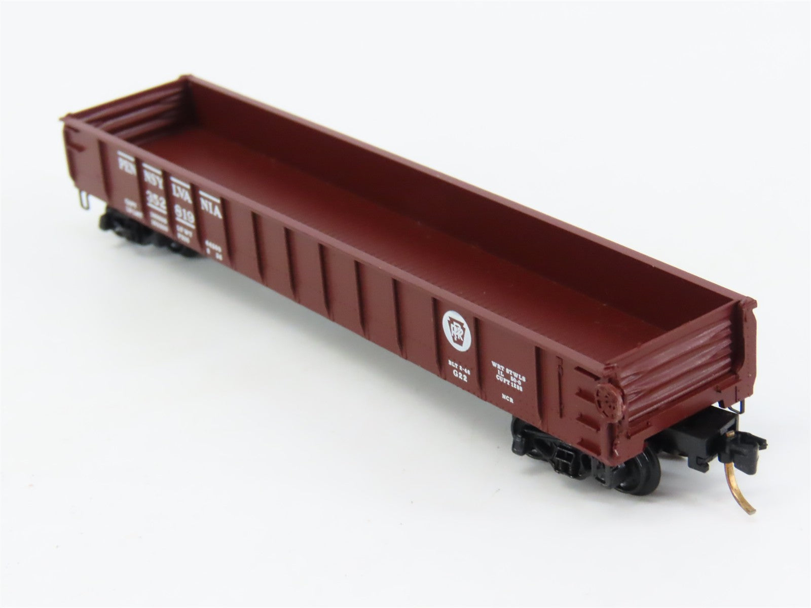 N Scale Micro-Trains 48010 PRR Pennsylvania 50' Gondola 352819 RTR