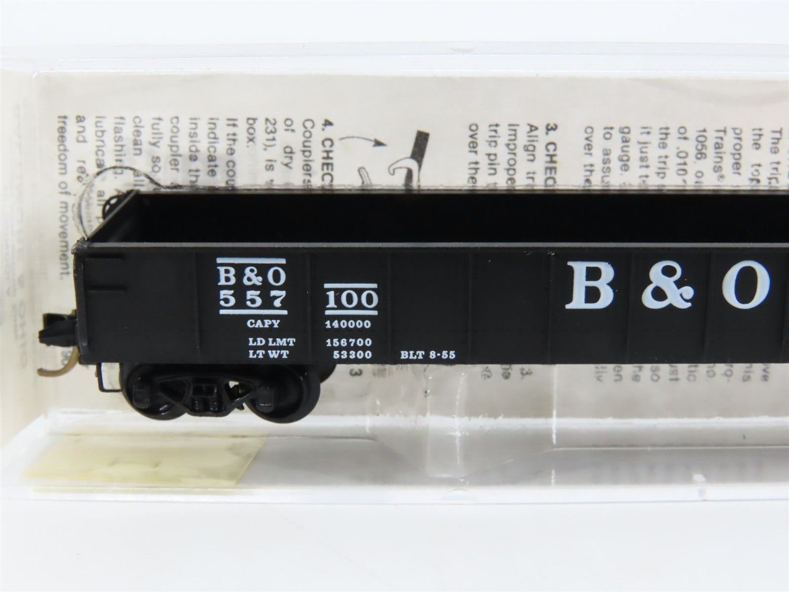 N Scale Micro-Trains 48020 B&O Baltimore & Ohio 50' Gondola 557100 RTR