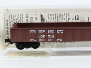 N Scale Micro-Trains 48010 PRR Pennsylvania 50' Gondola 352719 RTR