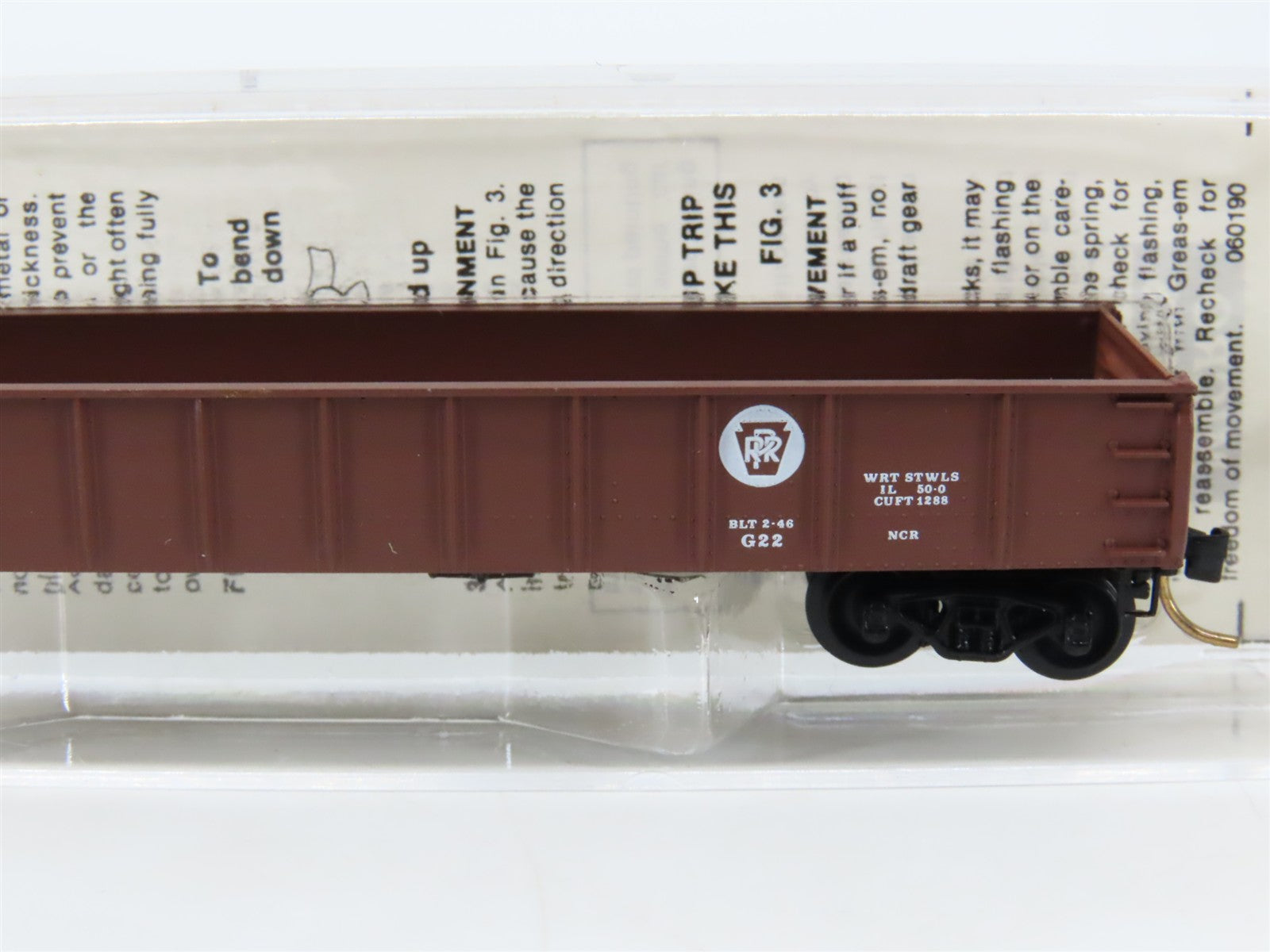 N Scale Micro-Trains 48010 PRR Pennsylvania 50' Gondola 352719 RTR