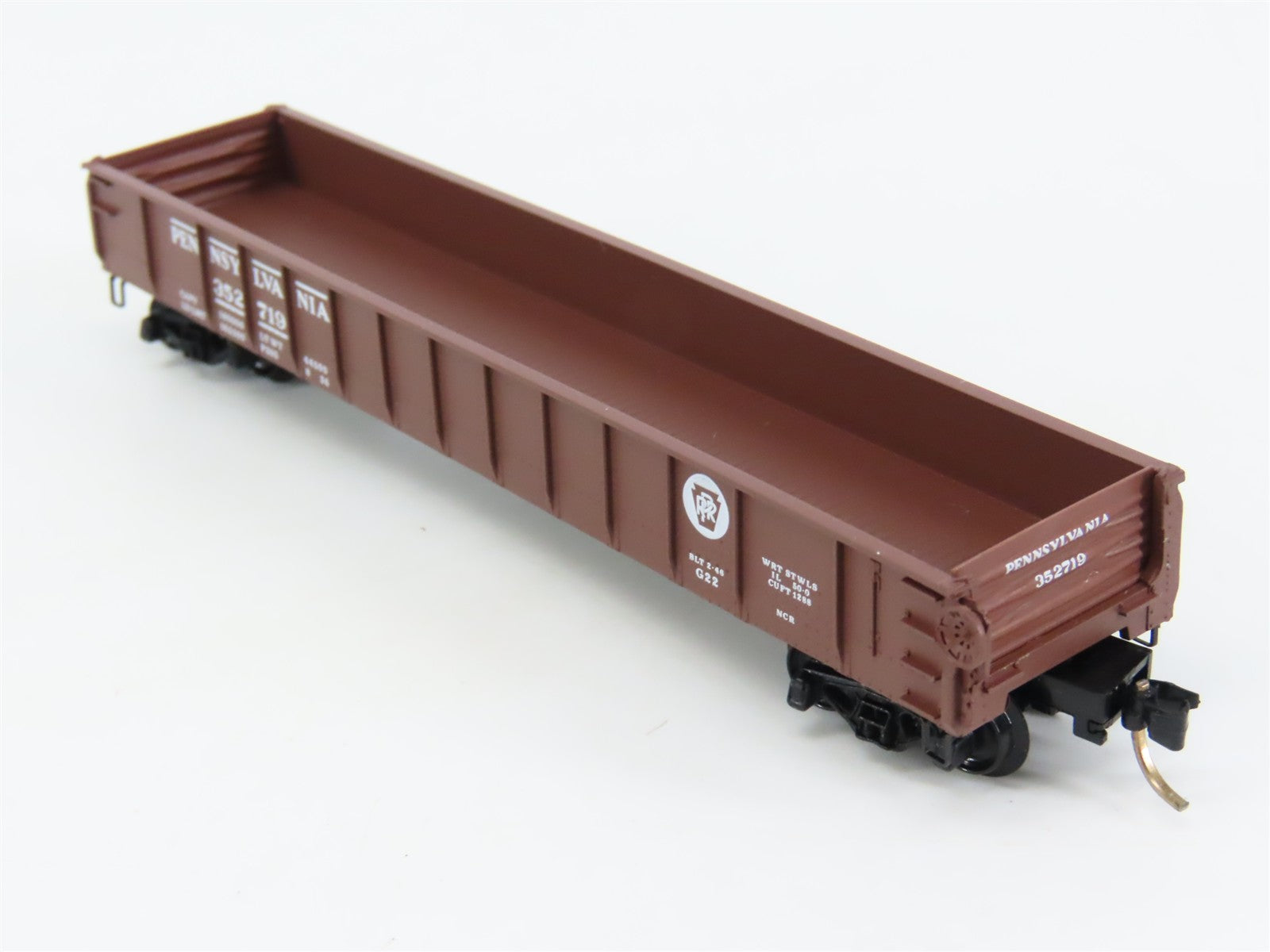 N Scale Micro-Trains 48010 PRR Pennsylvania 50' Gondola 352719 RTR