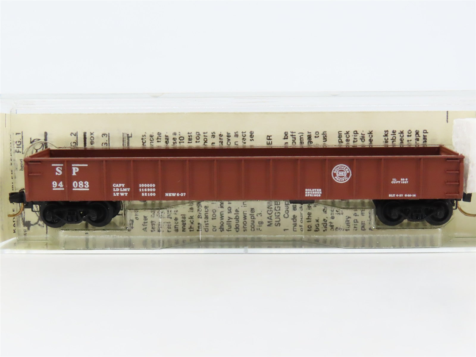 N Scale Micro-Trains 48030 SP Southern Pacific 50' Drop End Gondola 94083 RTR