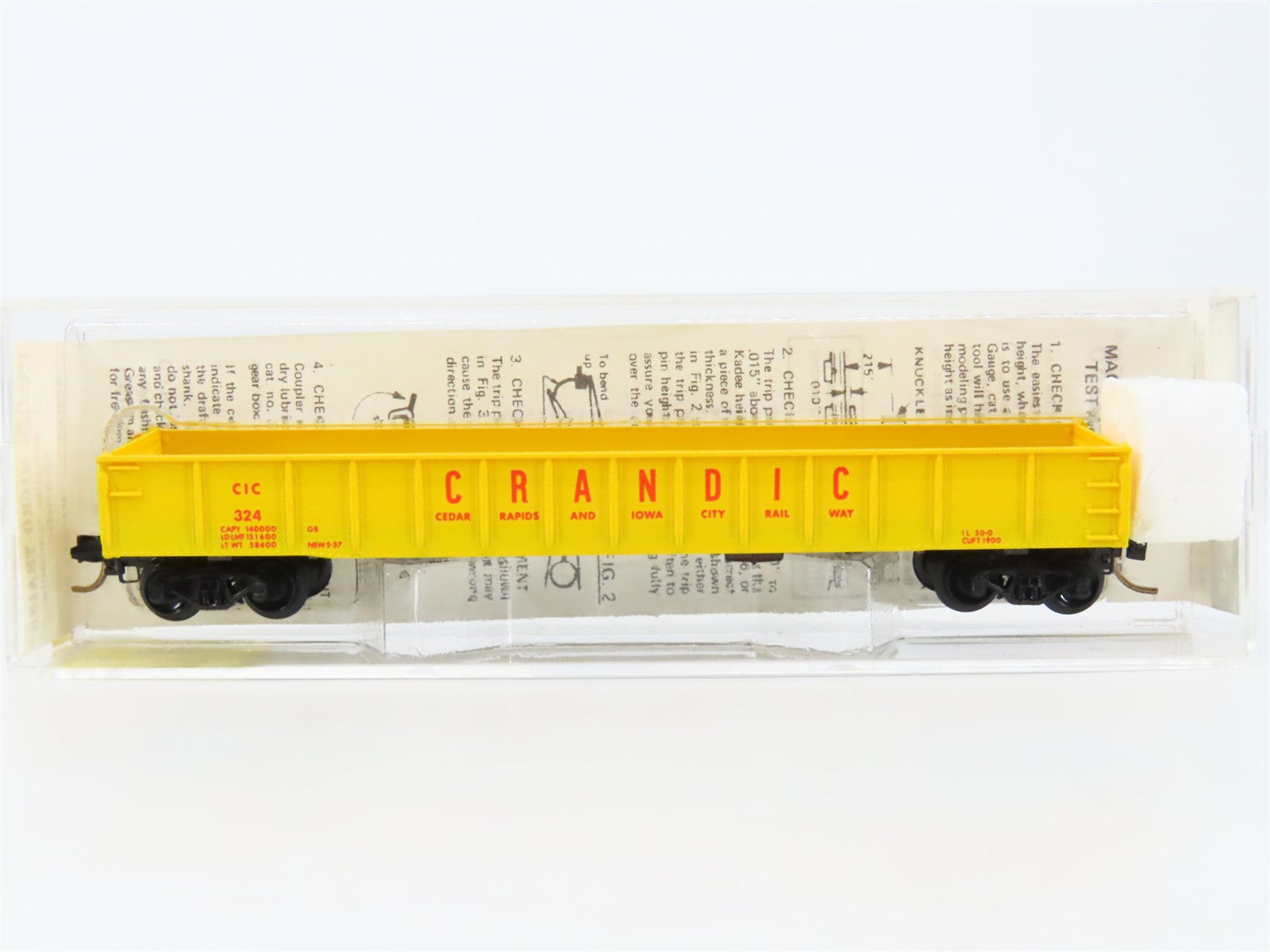 N Scale Micro-Trains 48040 CIC Cedar Rapids & Iowa City 50' Ribside Gondola RTR