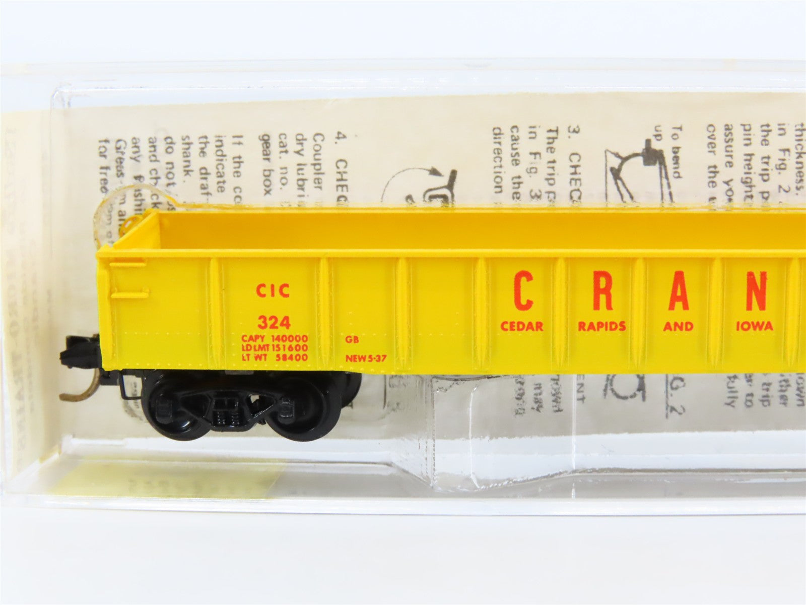 N Scale Micro-Trains 48040 CIC Cedar Rapids & Iowa City 50' Ribside Gondola RTR
