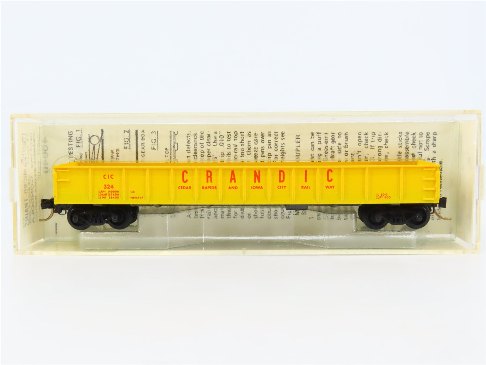 N Scale Micro-Trains 48040 CIC Cedar Rapids & Iowa City 50' Drop End Gondola RTR