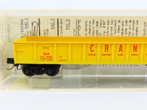 N Scale Micro-Trains 48040 CIC Cedar Rapids & Iowa City 50' Drop End Gondola RTR