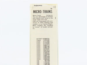N Scale Micro-Trains 48040 CIC Cedar Rapids & Iowa City 50' Drop End Gondola RTR