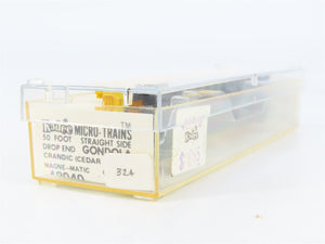 N Scale Micro-Trains 48040 CIC Cedar Rapids & Iowa City 50' Drop End Gondola RTR