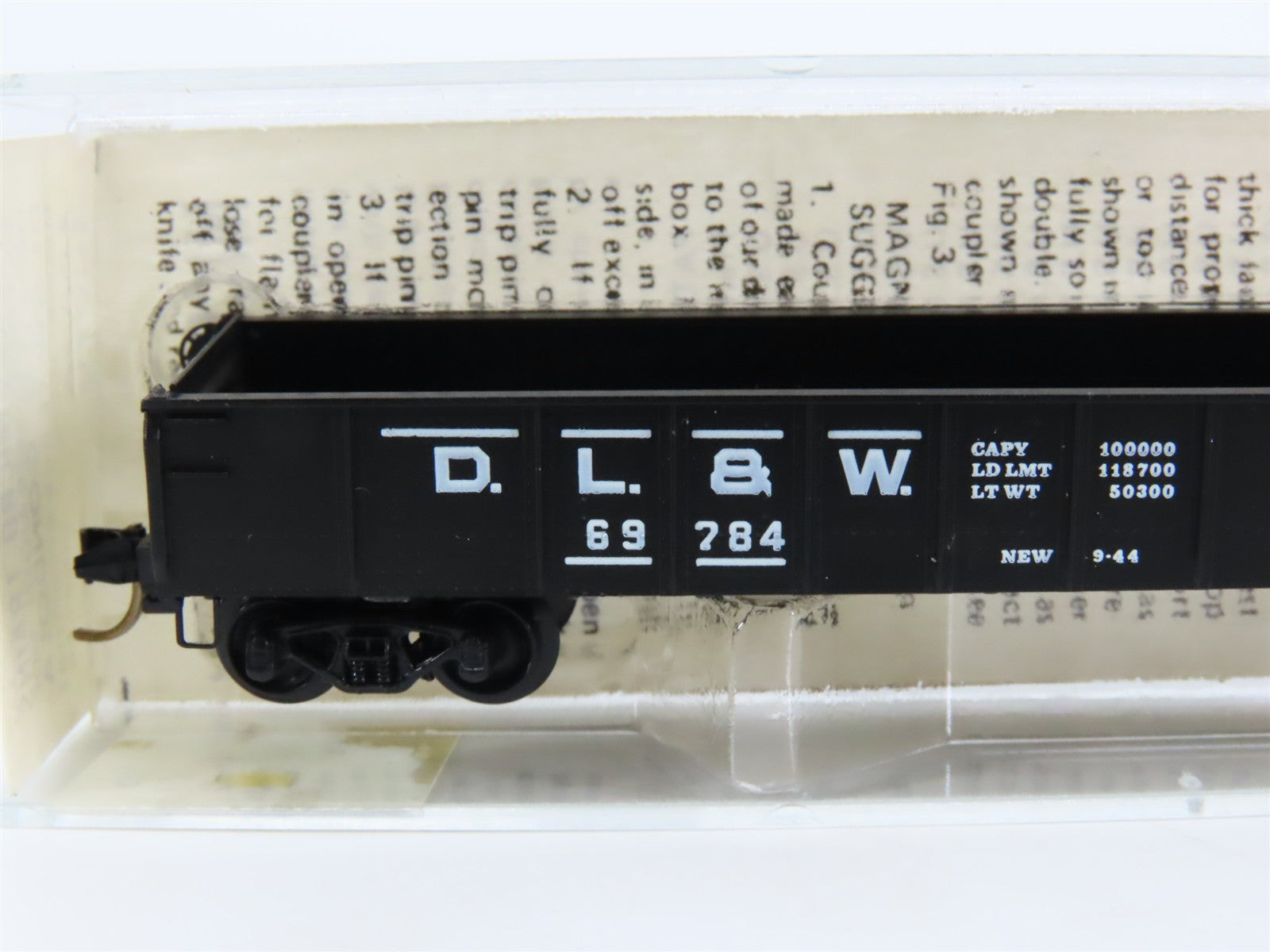 N Scale Kadee Micro-Trains MTL 48070 DL&W Lackawanna 50' Gondola 69784 RTR