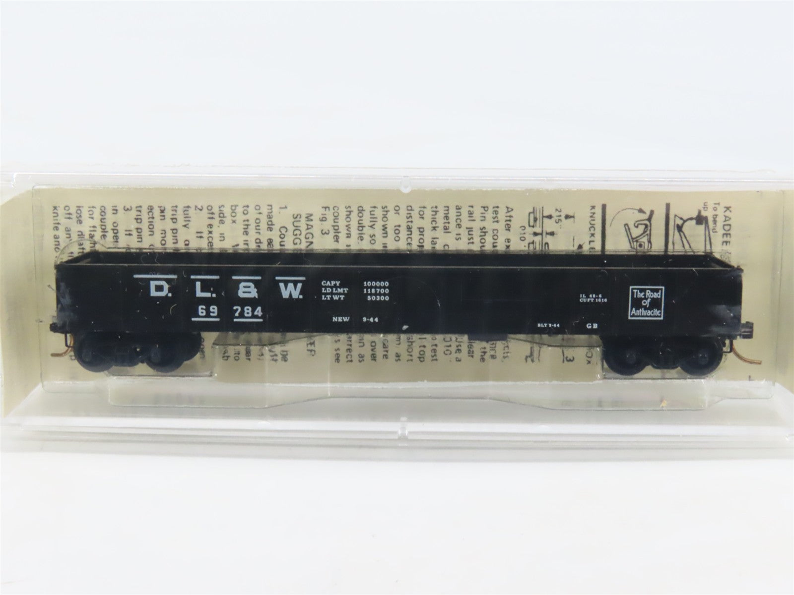 N Scale Kadee Micro-Trains MTL 48070 DL&W Lackawanna 50' Gondola 69784 RTR