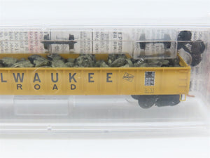 N Scale Micro-Trains MTL 48110.1 MILW Milwaukee Road 50' Gondola 81087 w/ Load