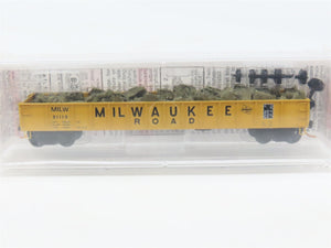N Scale Micro-Trains MTL 48110.2 MILW Milwaukee Road 50' Gondola 81119 w/ Load