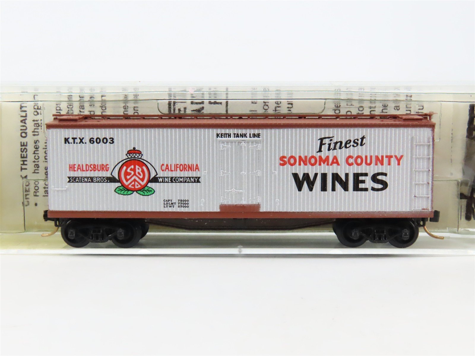 N Scale Micro-Trains 49070 KTX Keith Tank Line 40' Reefer 6003 RTR