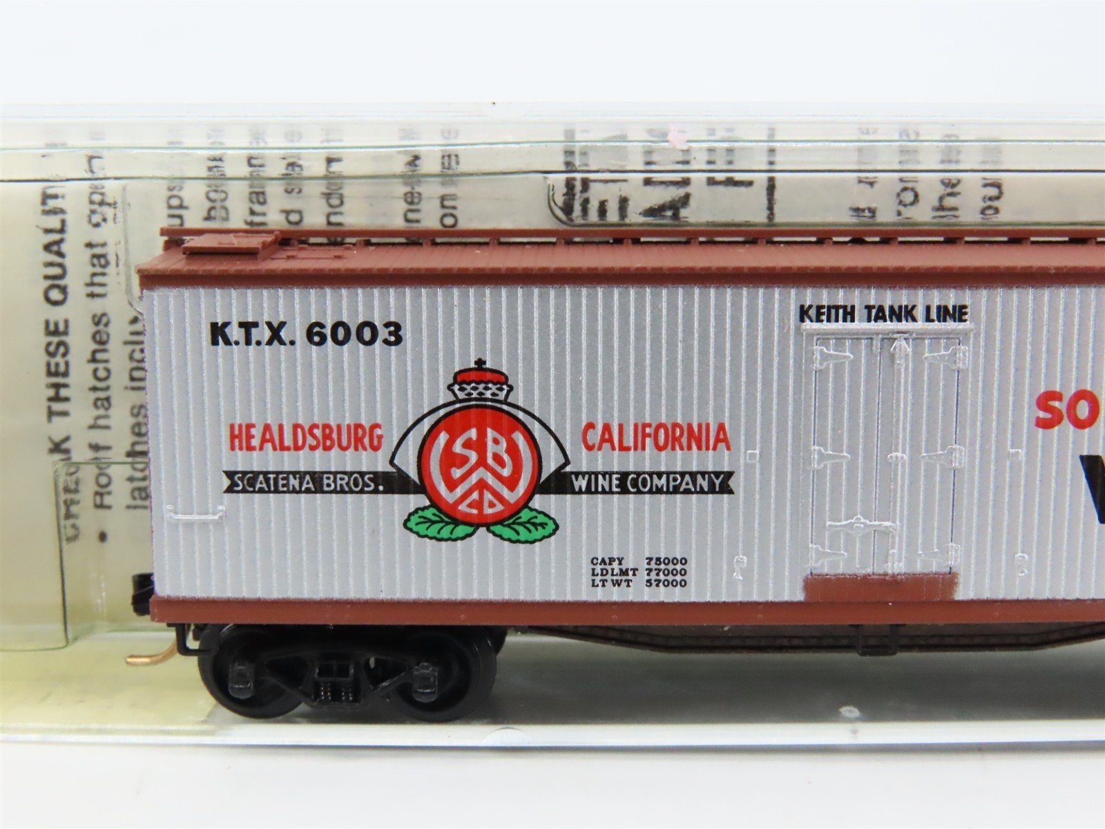 N Scale Micro-Trains 49070 KTX Keith Tank Line 40' Reefer 6003 RTR