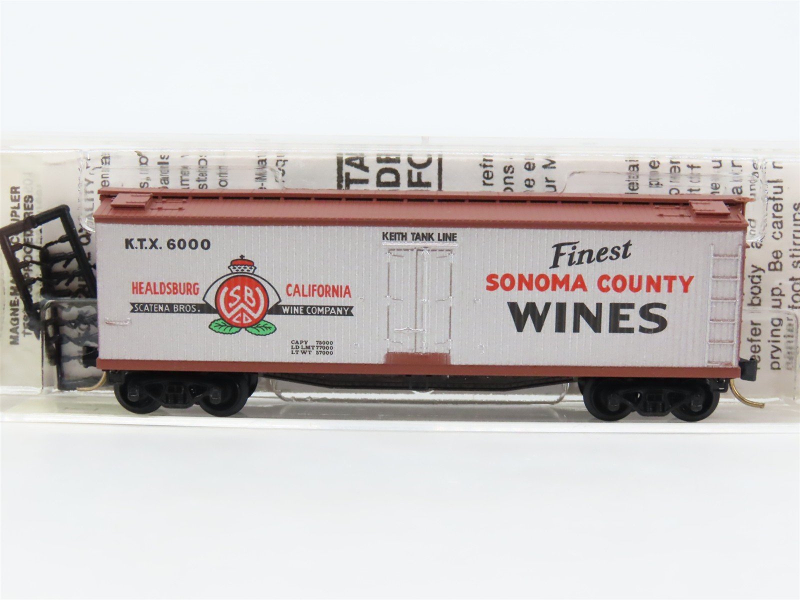N Scale Micro-Trains 49070 KTX Keith Tank Line 40' Wood-Sheathed Reefer 6000 RTR