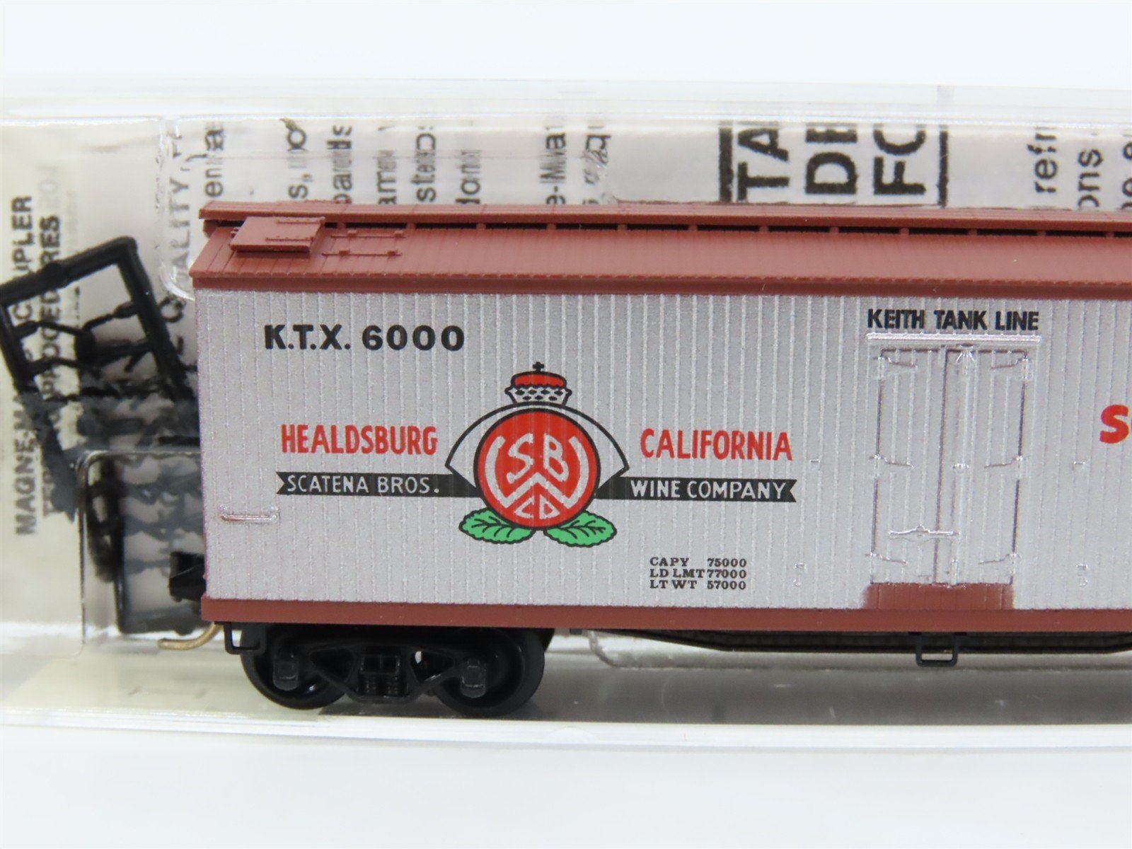 N Scale Micro-Trains 49070 KTX Keith Tank Line 40' Wood-Sheathed Reefer 6000 RTR