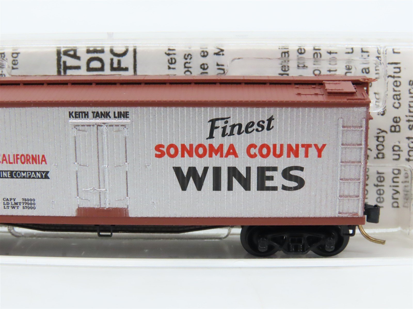 N Scale Micro-Trains 49070 KTX Keith Tank Line 40' Wood-Sheathed Reefer 6000 RTR